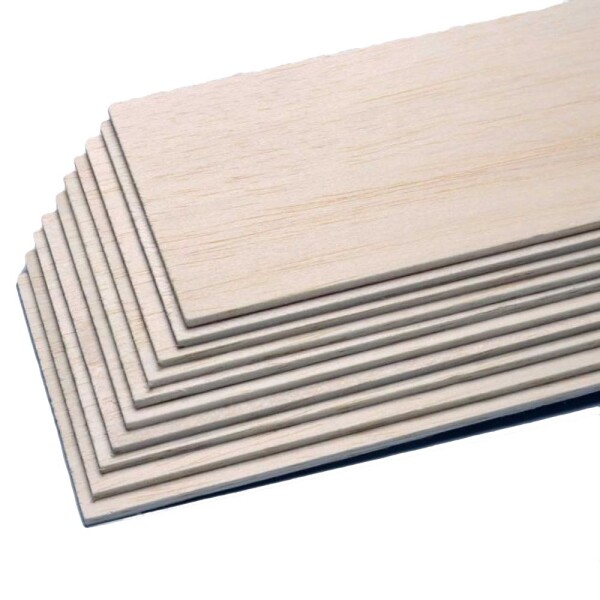 Balsabrett - Balsaholz 6  x 100 x 1000 mm
