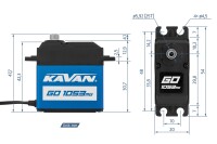Kavan HV Servo GO-1053MG (0.17 s / 60ï¾°, 20.0 kg.cm)